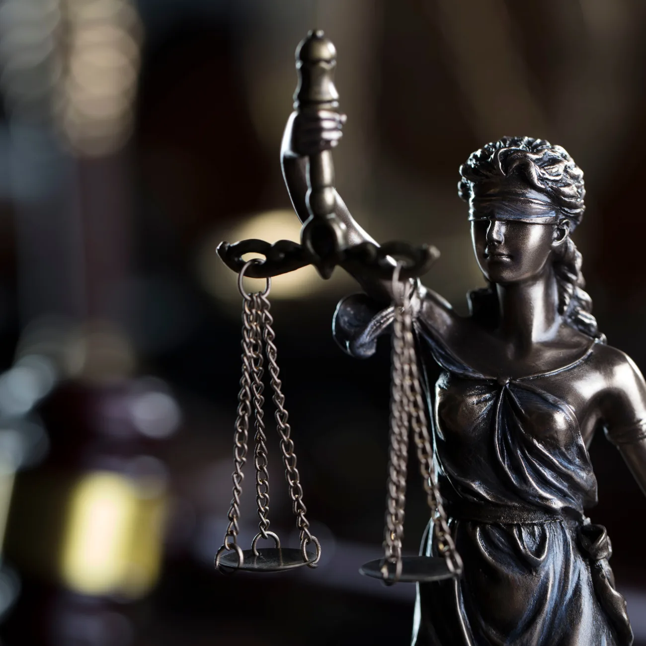 Lady Justice holding scales